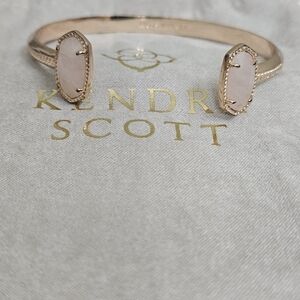 Kendra Scott Rose Quartz Stones Rose Gold Bracelet